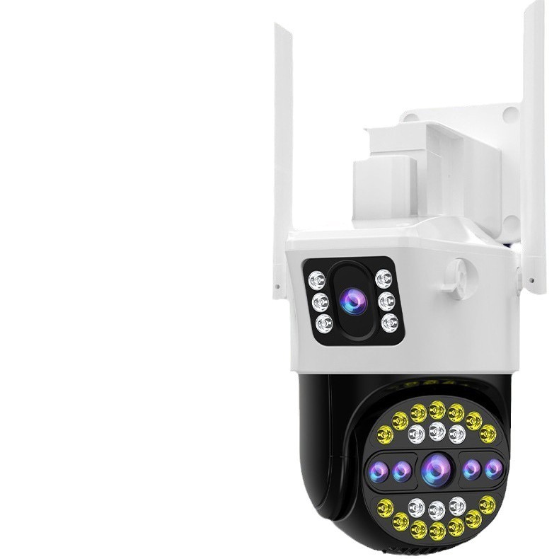 Cámara de doble imagen HD visión nocturna al aire libre 360 panorámico inalámbrico wifi remoto cámara de vigilancia inteligente