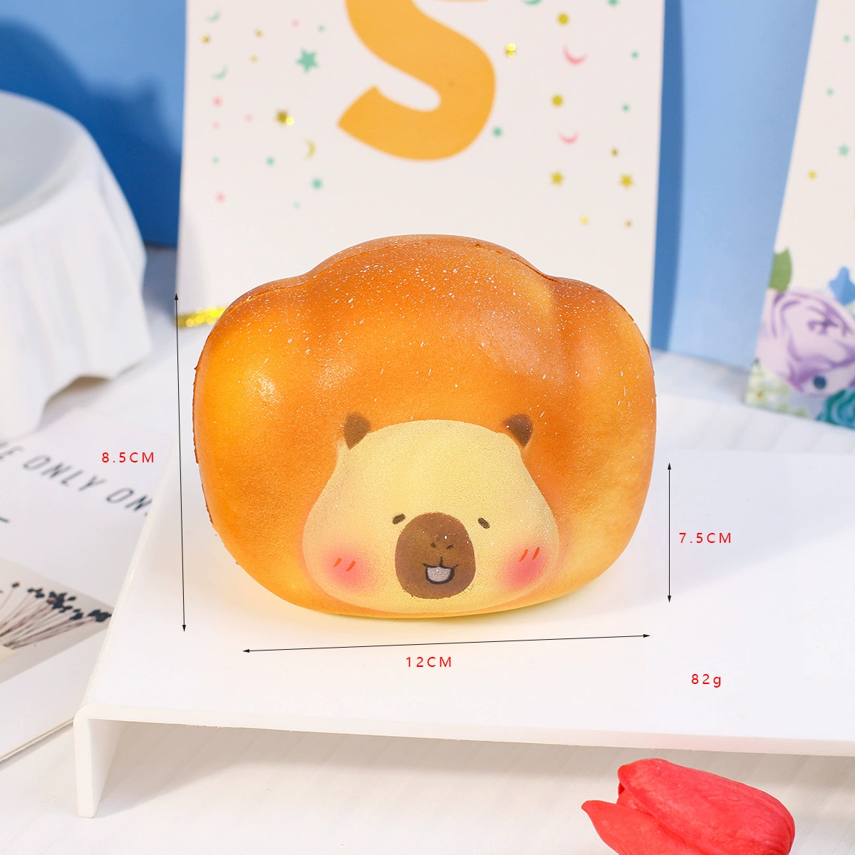 Слизь, PU игрушка, антистресс, хлеб