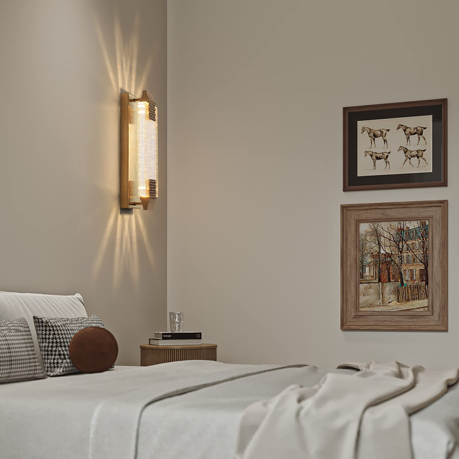 lámpara de cabezal de cama pasillo escalera lámpara simple lámpara de cristal cabezal de cama burbuja dormitorio pasillo transfronterizo pasillo sala de estar atrás
