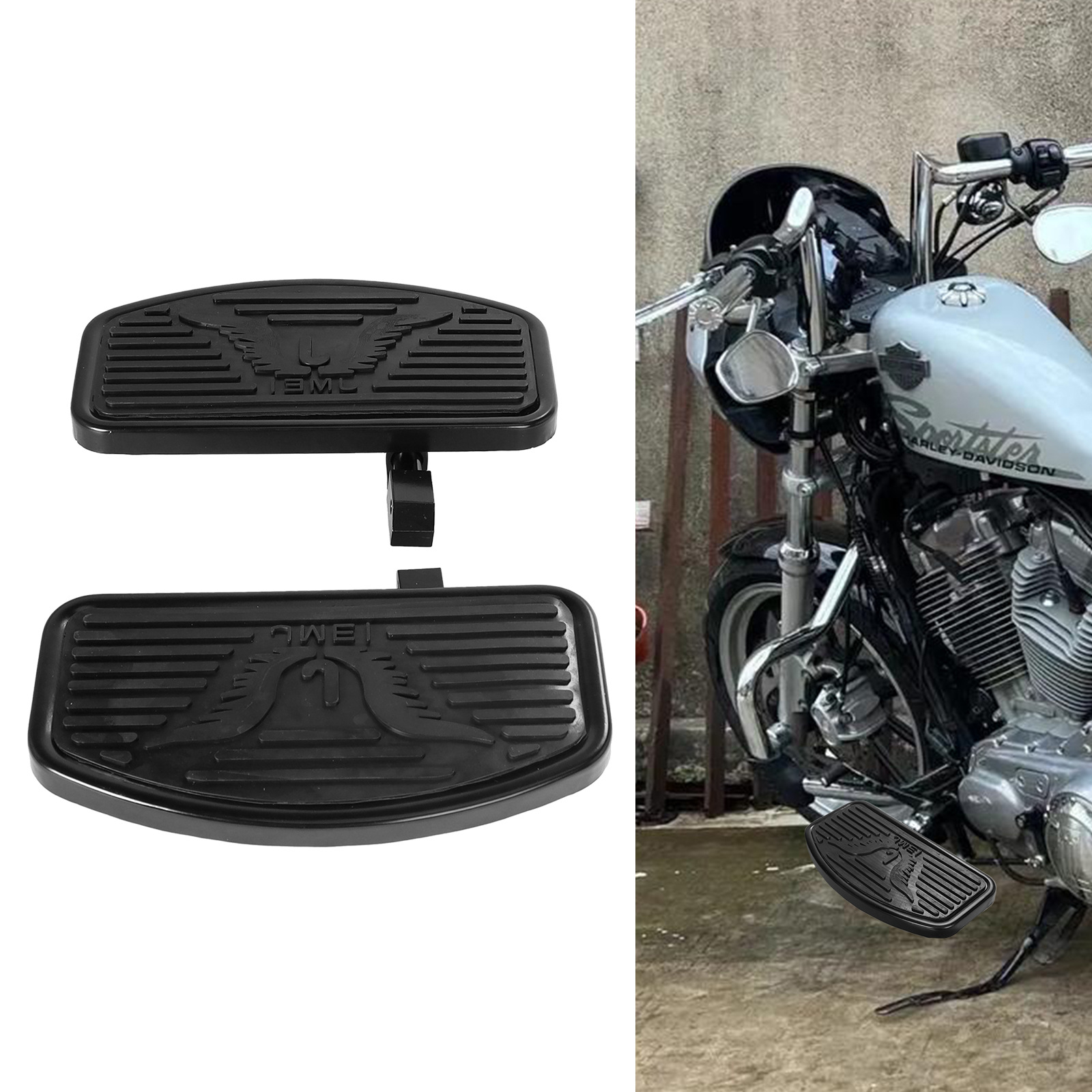 Motorcycle accessories suitable for this T-series universal modification, front and rear eagle-shaped large footrests, footrest pedals