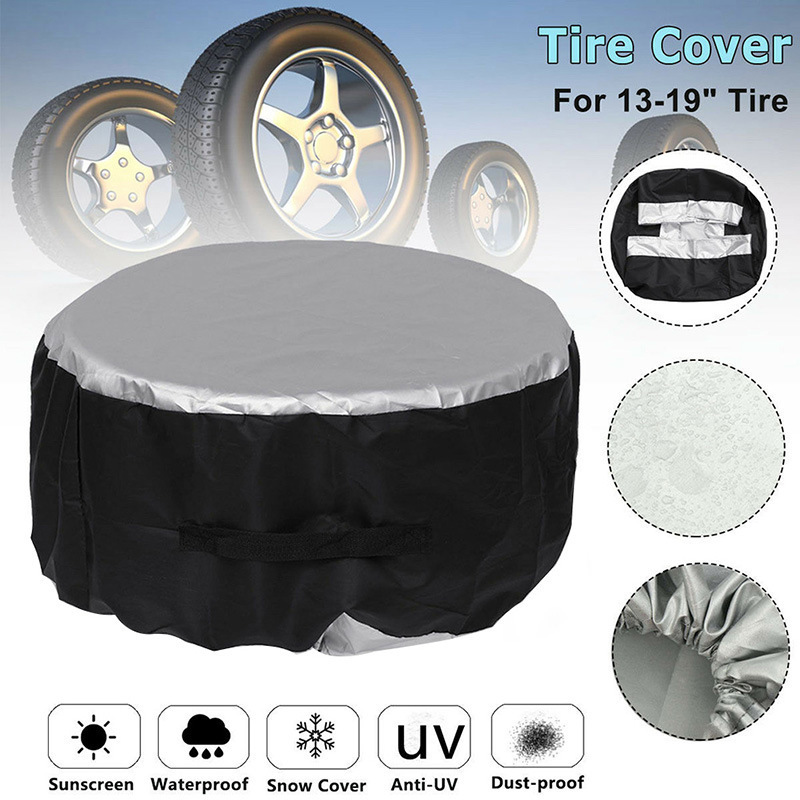 Tire Cover Set Car Storage Bag Carrying Tote Bag Polyester Tire Car Wheel Protection Cover 65*37cm