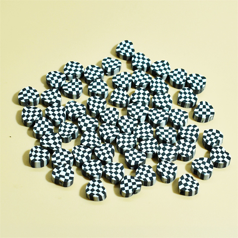 100 PCS/Package Soft Clay Heart Shape Beads display picture 5