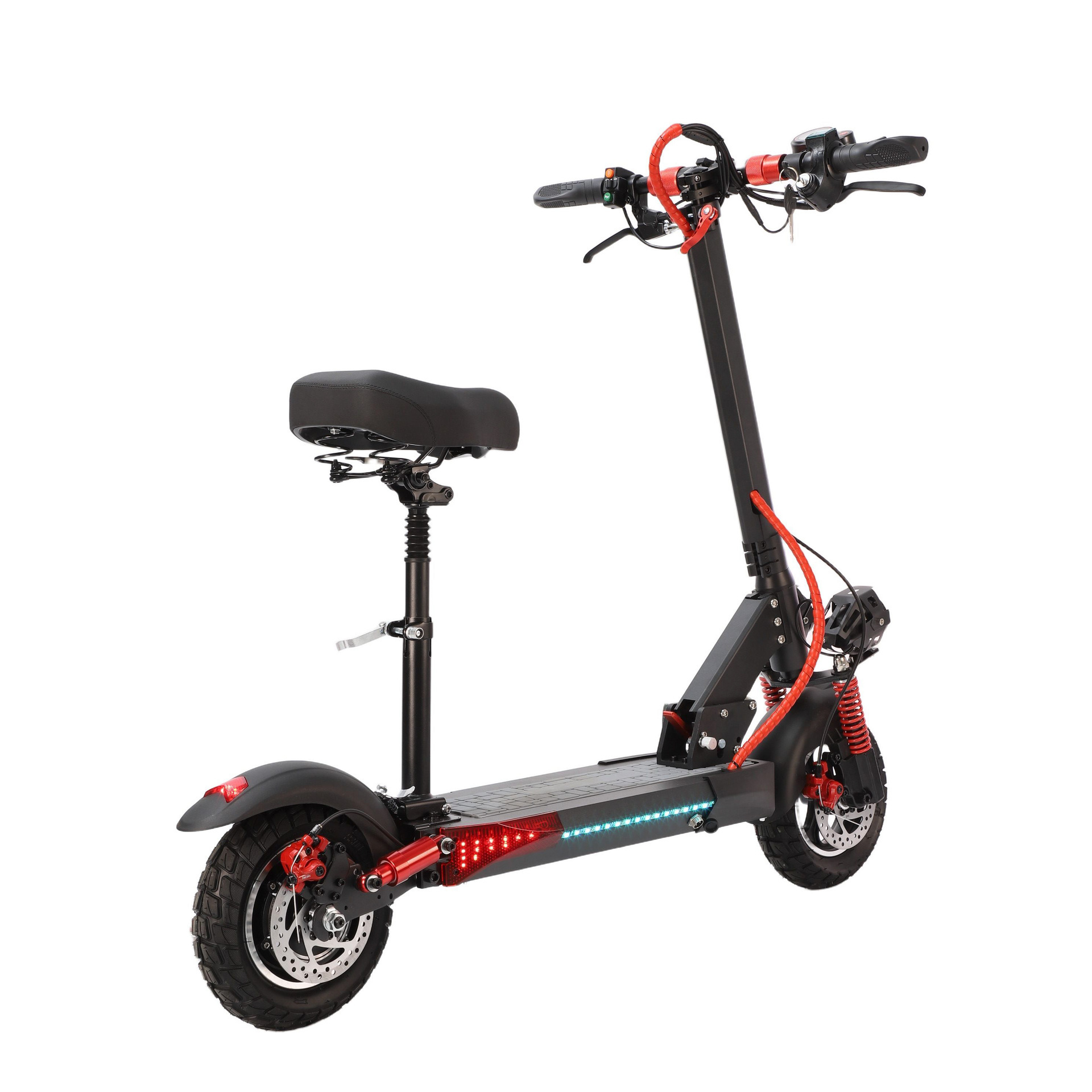 Cross-border shock-absorbing off-road electric scooter, urban outdoor adult electric vehicle, portable foldable scooter wholesale