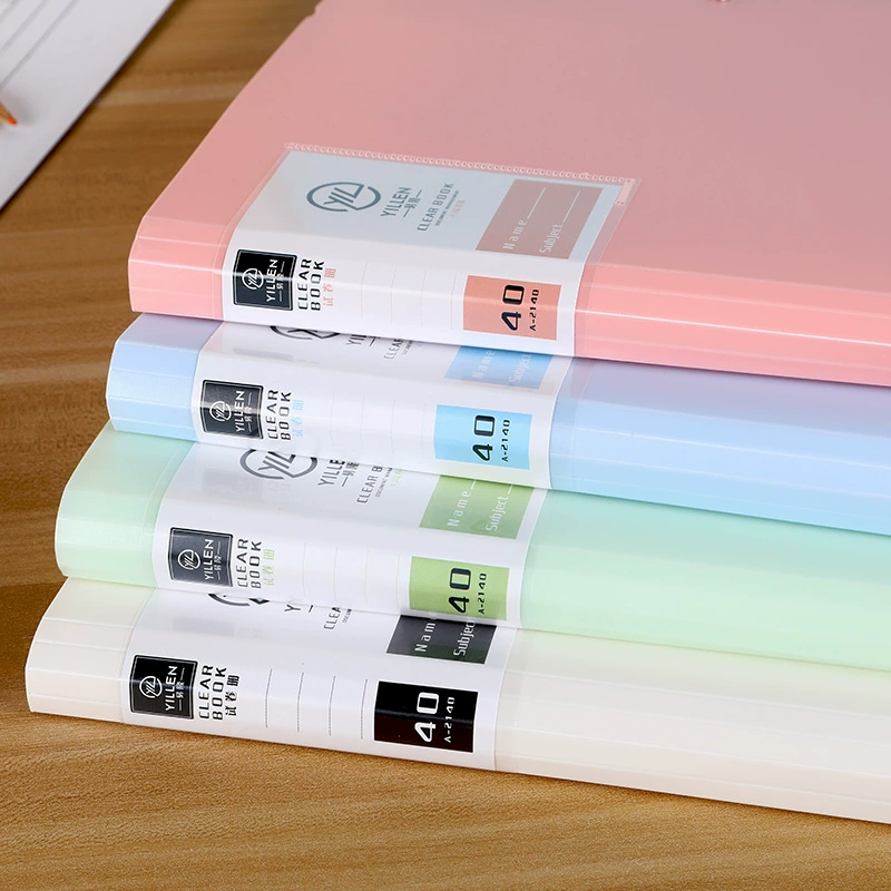 Student A3 Test Book Morandi Data Book Transparent Multi -layer Page Pickings File File Bags Bag Collection Book
