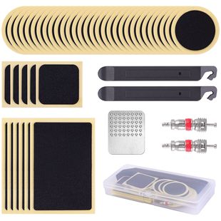 Bicycle glue-free tire patch tire pry stick repair set bicycle quick tire repair tool set tire repair box