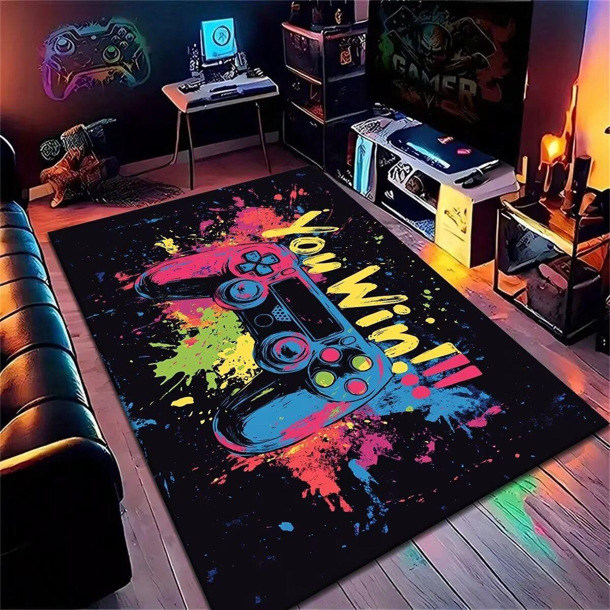New diatomite gaming anti-slip cuttable carpet mat for entryway and bedroom use