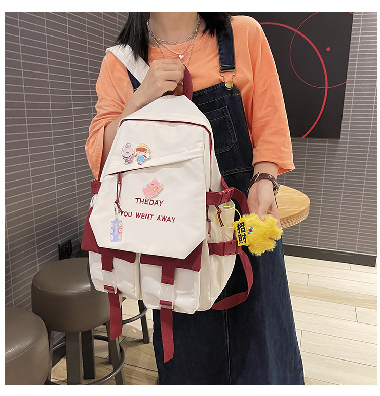 Mochila Con Tapa De Color Chocante Coreano Al Por Mayor Nihaojewelry display picture 13