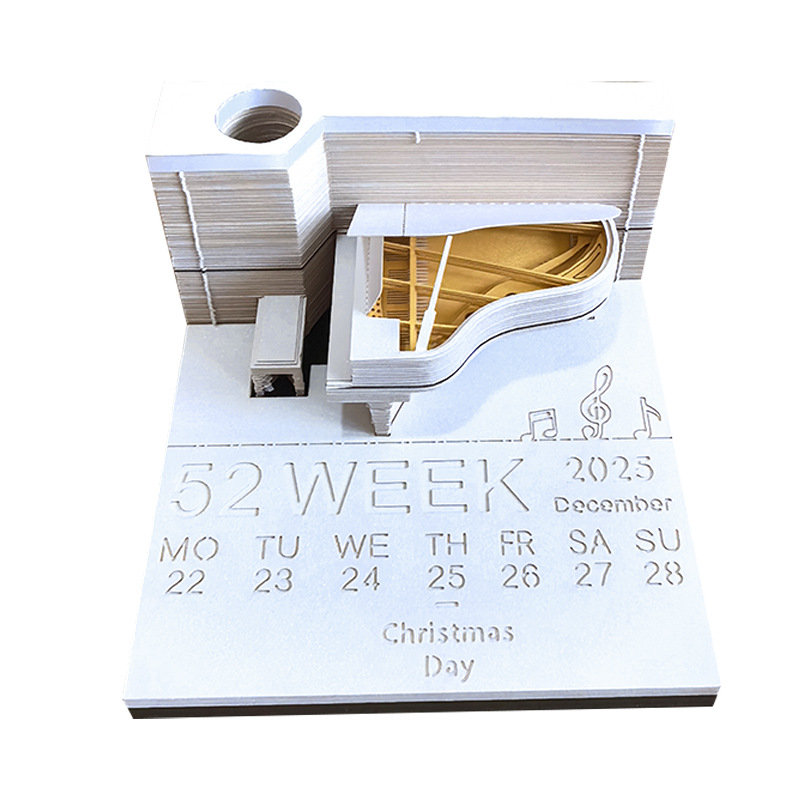 2026 nueva nota adhesiva tridimensional panorámica de la casa del árbol 3D tallado en papel al por mayor transfronterizo decoración de escritorio TK regalo de cumpleaños para hombres y mujeres