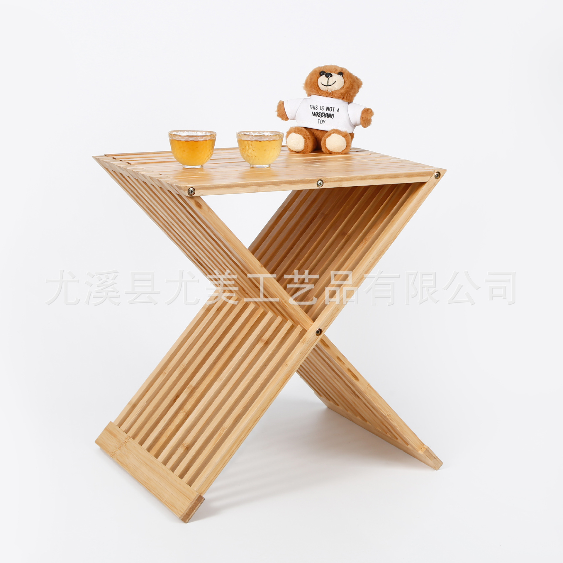 Taburete plegable de bambú Silla plegable de ocio al aire libre Casa de familia Hotel Silla de balcón Taburete plegable al por mayor