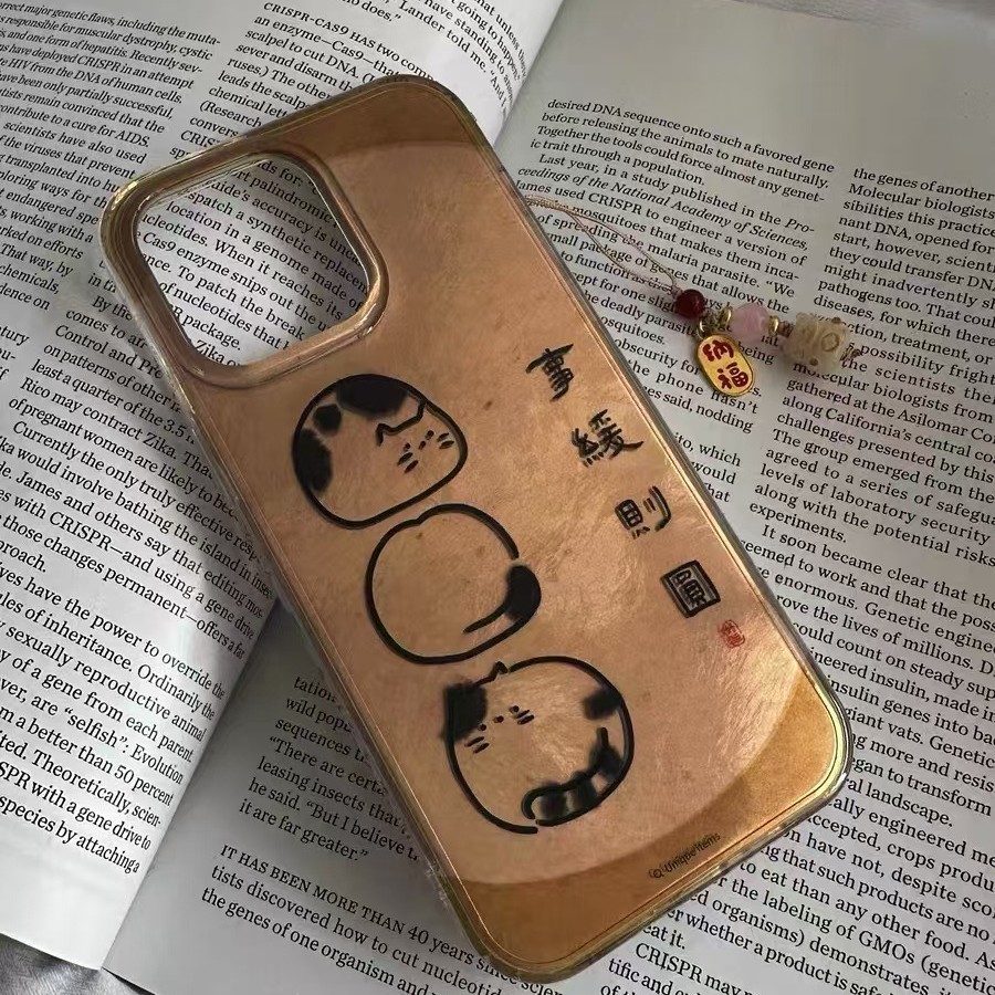 Lindo gato de bola de masa para iphone16promax colgante 14 funda para teléfono móvil 13 Apple 15 mujer nuevo 15PM