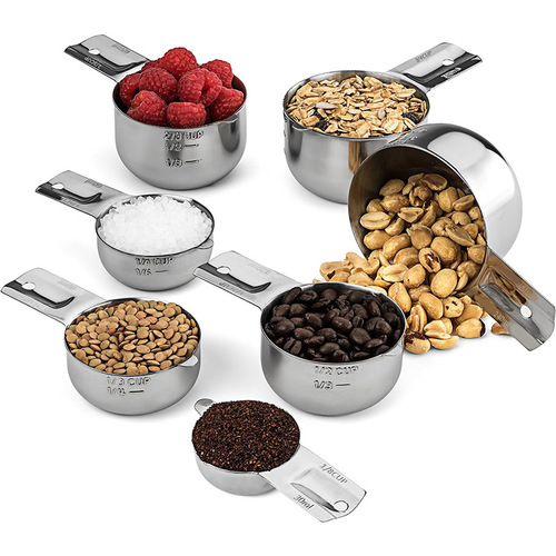 Baking 304 stainless steel measuring spoon measuring cup 13-piece set cooking seasoning spoon measuring tool with scale