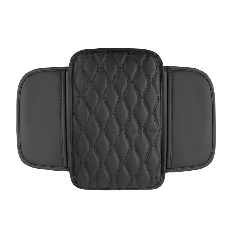 Car Armrest: Universal Armrest box pad - side-pocket-black