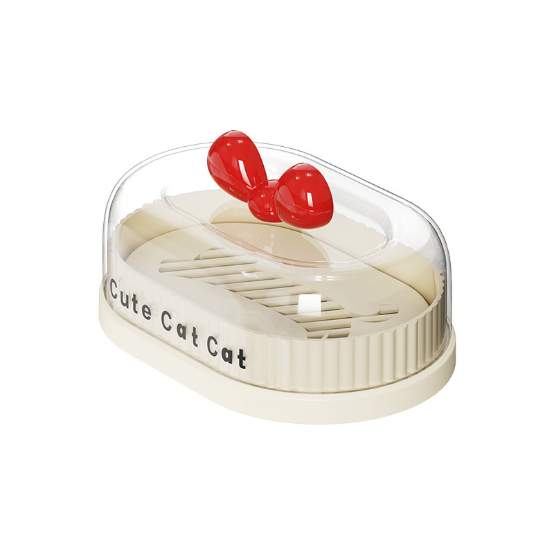 Botella caja de jabón drenaje baño creativo casero con cubierta caja de jabón estante de almacenamiento de artefactos del baño