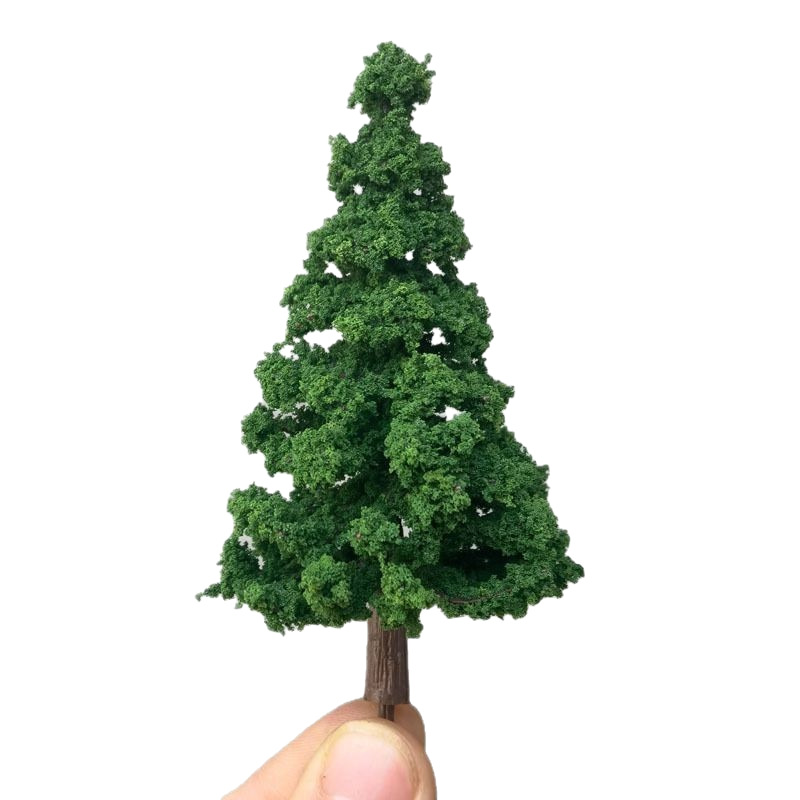Miniatura torre modelo de pino árbol de pino ciprés árbol modelo de árbol de arena perennial micro paisaje material de fabricación mini