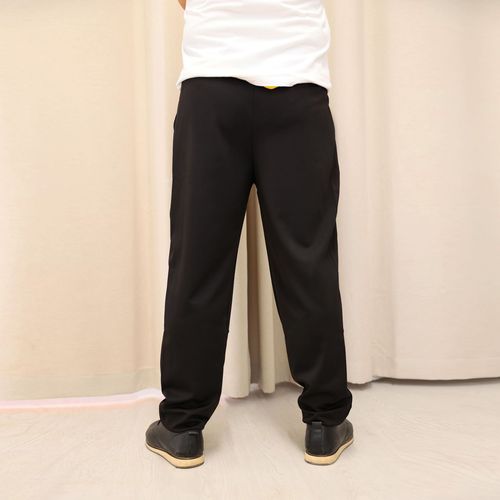 Wholesale full elastic waist stretch chef pants for large sizes, hotel and catering black unisex chef work pants