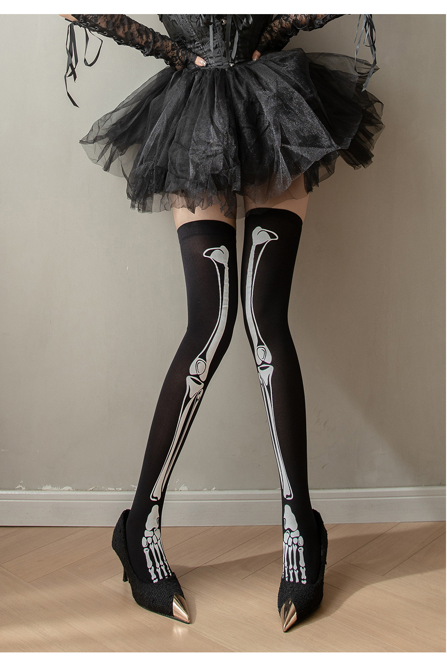 Blood Print Over-the-Knee Socks 8