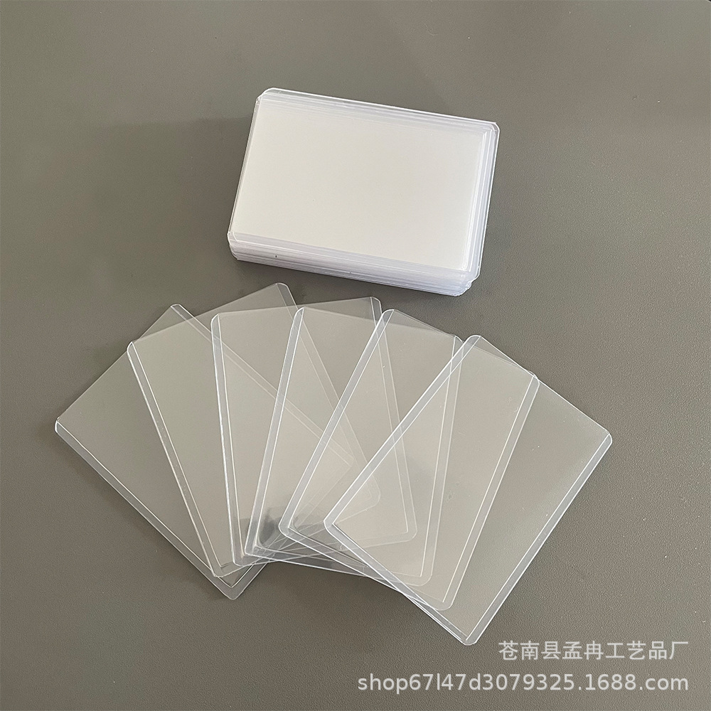 B8 titular de la tarjeta de tres pulgadas tarjeta pequeña tarjeta Goo ins estilo duro titular de la tarjeta de laminación transparente Film Game King PVC plástico Polaroid