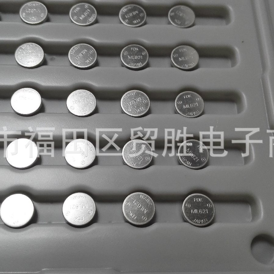 FDK 纽扣电池 ML621  3V 5.0 mAh 没有 带 焊脚 ML-621S/ZTN 原装