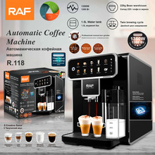 RAF歐規跨境泵壓咖啡機家用小型半自動意式咖啡機蒸汽式打奶泡機