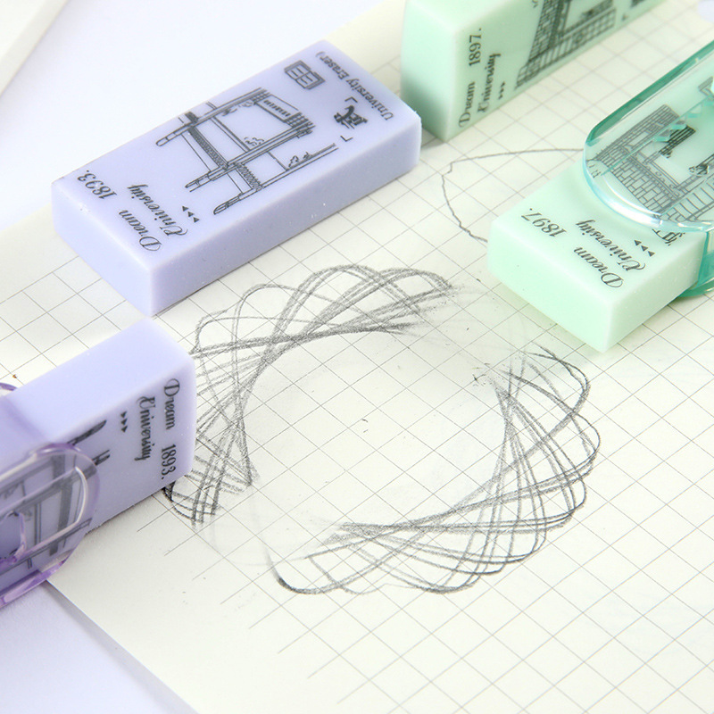 El borrador de empuje de la universidad, el borrador de la escuela prestigiosa, el reemplazo del núcleo, el núcleo se puede cambiar, limpio y menos virutas, papelería de goma para estudiantes