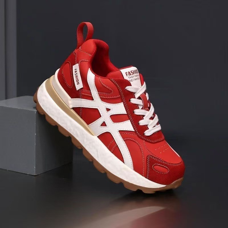 2025 otoño nuevo pequeño papá zapatos casuales Gump zapatos de moda universal red explosión zapatos deportivos de suela gruesa mujer