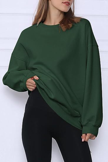 217g Weight Long Sleeve Sleeve Length Pullovers Placket Type Polyester Fabric Type Long Top Length Hoodie Tops Type Daily Occasion Round Neck Neckline Loose Fit Type Solid Color Pattern Winter, Spring, Autumn Season Women's Gender Streetwear Style Hoodies & Sweatshirts Long Sleeve Streetwear Solid Color 14