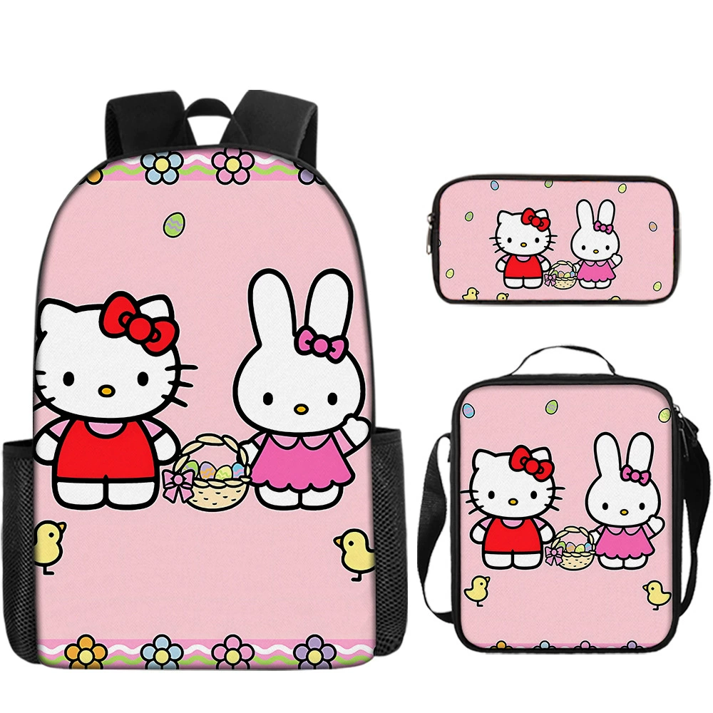 Hello kitty, school bag for elementary school students, children's backpack, shoulder bag, pencil case