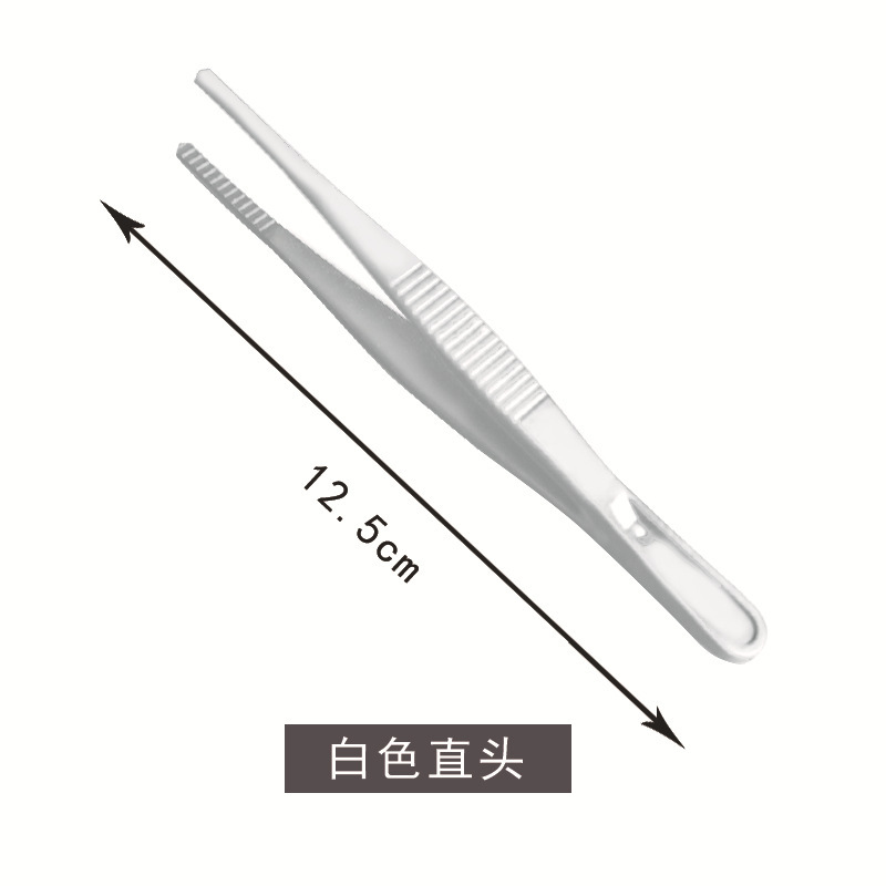 ステンレス鋼ピンセット工場ドレッシングピンセットアクセサリー教育機器クリップ丸頭ピンセット卸売歯付き滑り止めピンセット|undefined