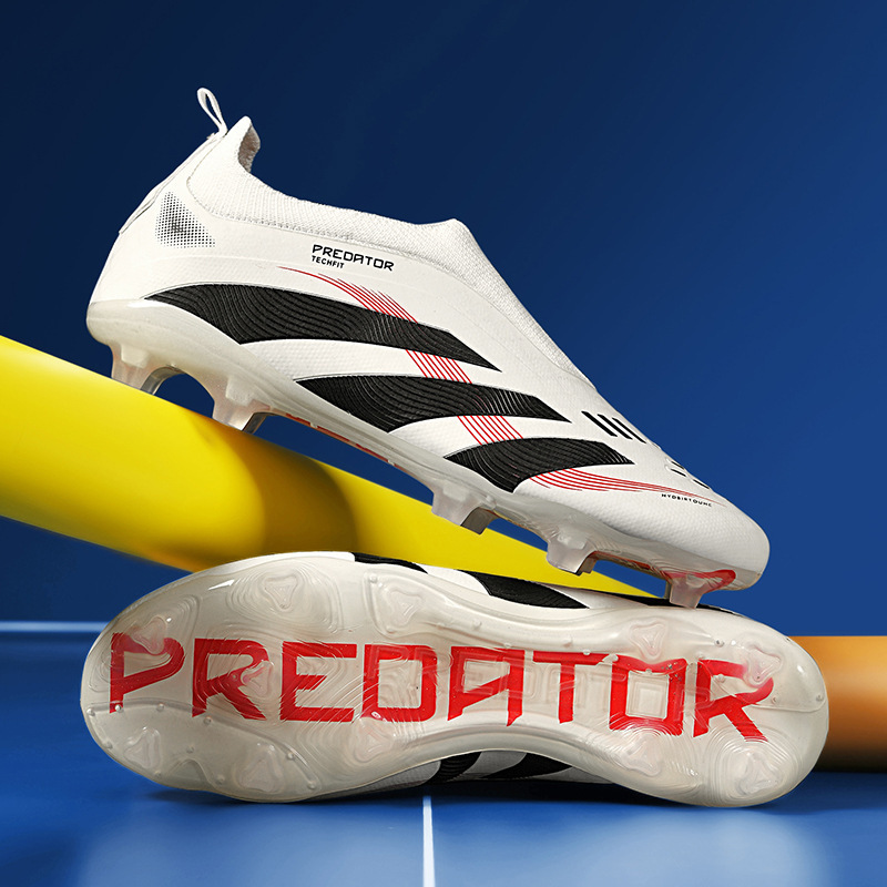 Zapatos de Fútbol Sin Costuras para Hombre de Suela de Caucho Antideslizante para Terrenos Diversos