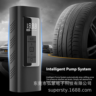 New smart portable car tire small air pump handheld wireless charging digital display air pump