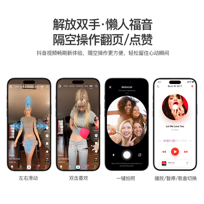 新型ワイヤレススポーツイヤホン、長時間バッテリー、スマホ遠隔操作、抖音いいね神器、睡眠用Bluetoothイヤホン、シリコンストラップ|undefined