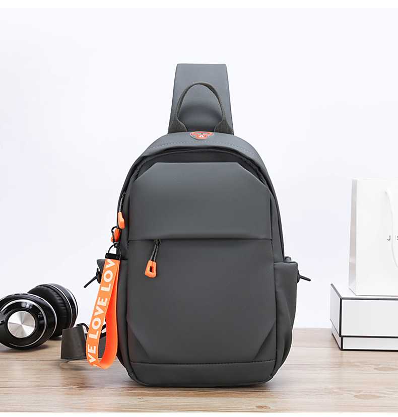 New men's chest bag, crossbody bag, fashionable small bag, cross-border multi-functional waist bag, water-resistant chest bag, outdoor sports undefined