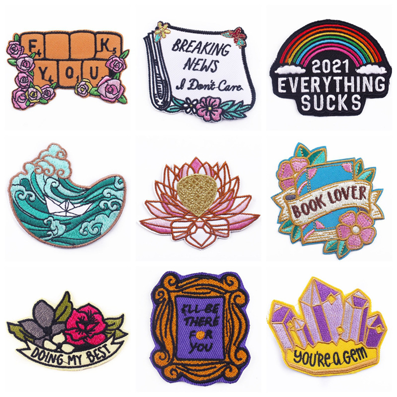 6g Weight 1 Piece Simple Style Letter Black Clothing Sticker Patches