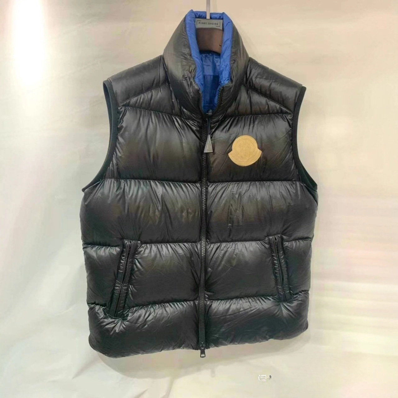 트렌디한 유럽 브랜드 M 몽 올바른 버전 가을 겨울 조끼 남성과 여성을 위한 다운 재킷, 크로스보더 하이 버전 조끼 재킷