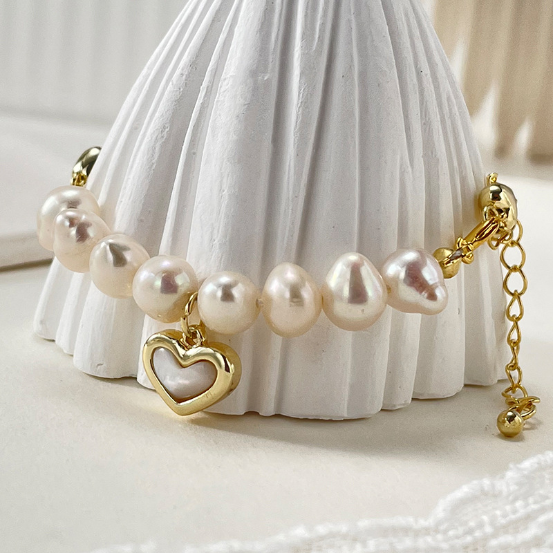 Fashion Heart Shape Pearl Bracelets 1 Piece display picture 4