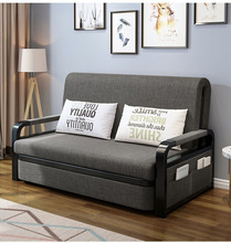 可折叠舒适单人沙发床小户型客厅两用多功能伸缩床网红实木折叠床