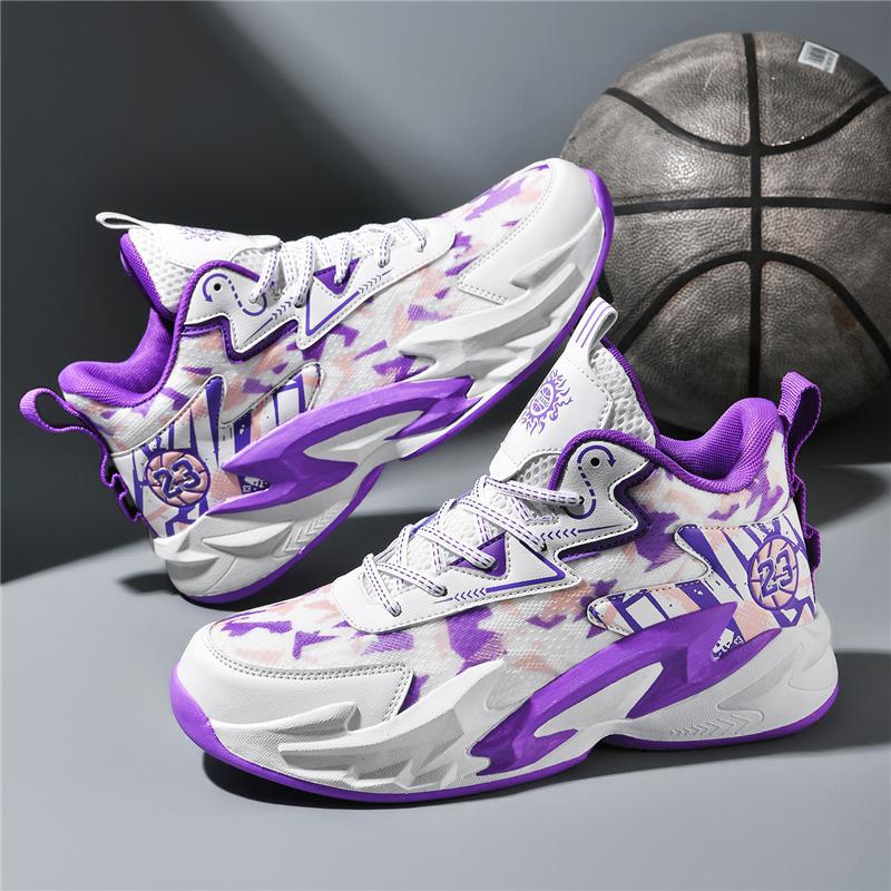 Zapatillas de Baloncesto de Caña Alta para Hombre Malla y TPR Transpirable para Pista image 3