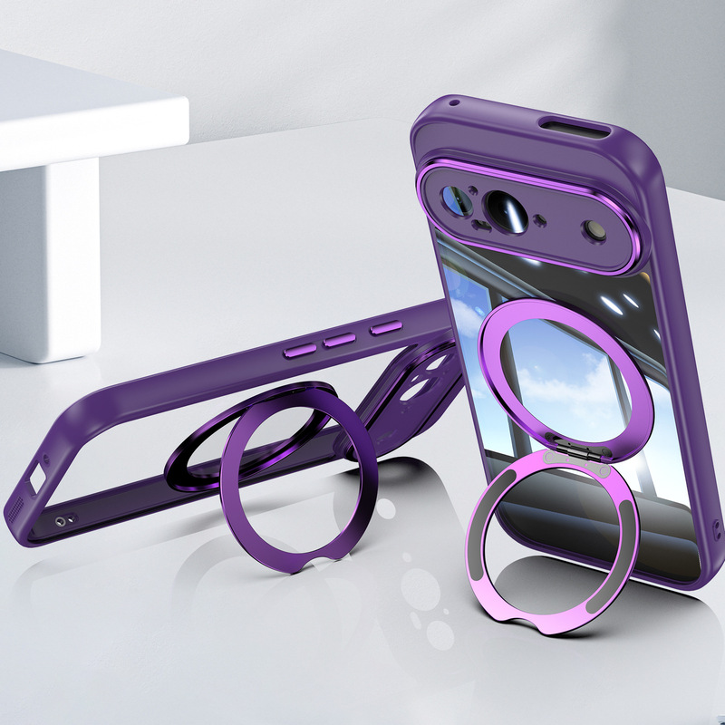 Suitable for Google Pixel10 Phone Case 8A/9Proxl with 360-Degree Rotating Magnetic Stand Armor Protection