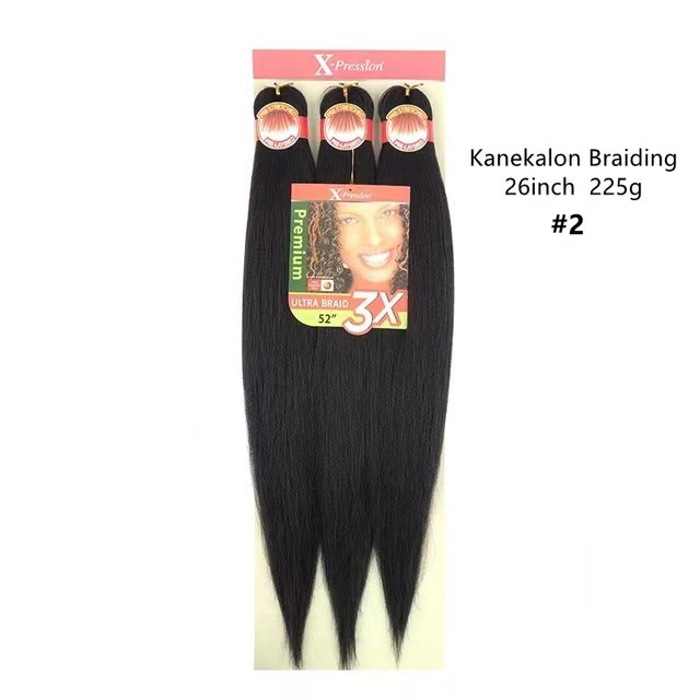 3X Easy trenza cabello frío ignífugo negro pelucina trenza sucia 52inch tres piezas EZ pelucina trenza