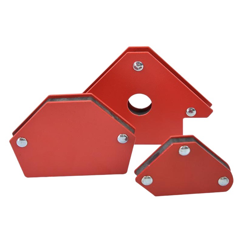 6 piezas de soldadura eléctrica y artefacto de soldadura Multi-ángulo imán fijo triángulo posicionamiento ángulo recto soldador herramienta auxiliar
