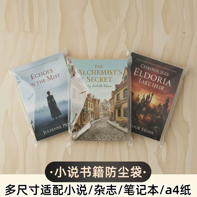【书本防尘袋】小说图书笔记本a4纸透明包装袋图书馆书店保护袋