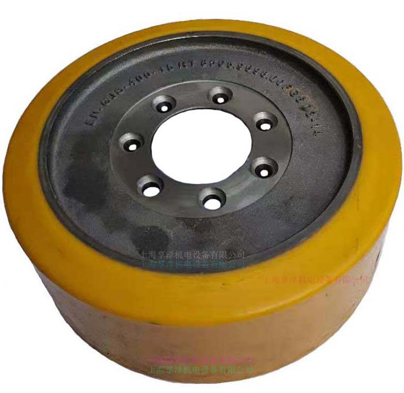 林德叉车方向轮转向轮子0029903814 液压地牛后轮驱动轮PU包胶轮