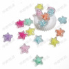 Transparent inner color light noodle beads, three -dimensional pentagram, four -leaf, cottage heart small candy plums, plums loose beads DIY accessories