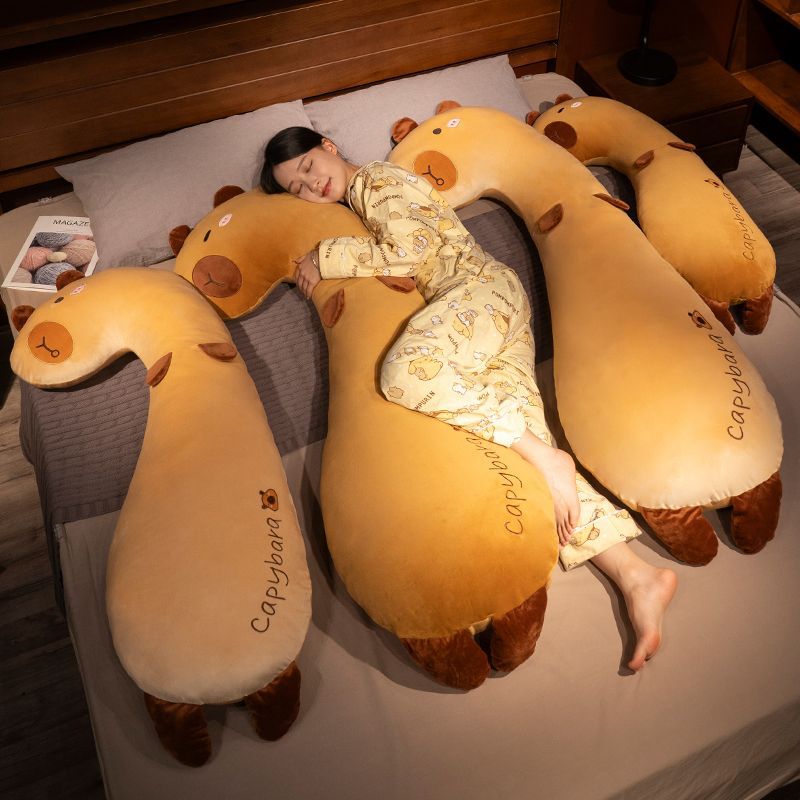 Kapibala Long Pillow Pillow for Girls to Sleep with Legs Folded and Side Sleeping Artifact Bedside Large Cushion for Boys on the Bed