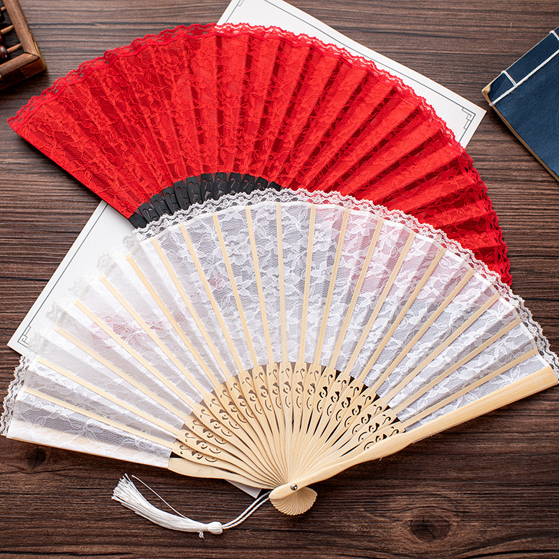 Ju Jingying Hong Zhao's Win Dance Fan Retro Lace Chinese Fan Fan…