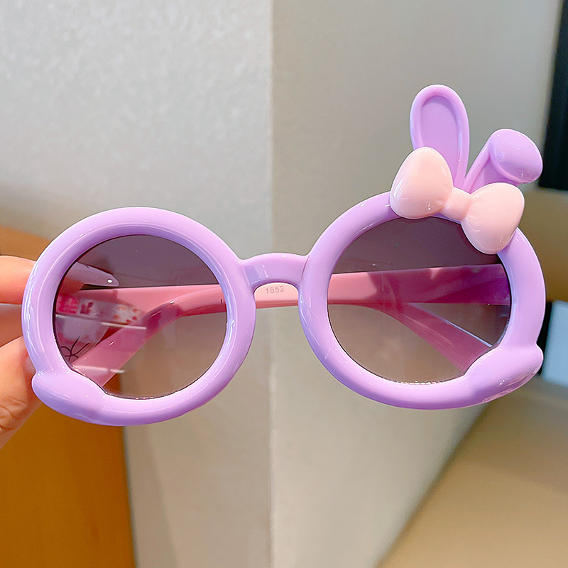 19#Purple bow rabbit ears