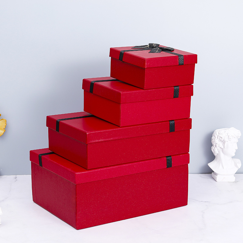 Caja de regalo con tapa y base, caja de regalo de lujo para el Festival del Medio Otoño, cumpleaños, caja de regalo para bricolaje, caja vacía al por mayor