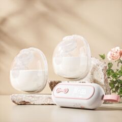 オールトムム 新型電動搾乳器 手を使わずに全自動 静音 ウェアラブル一体型 乳汁分泌促進 隠せる搾乳器