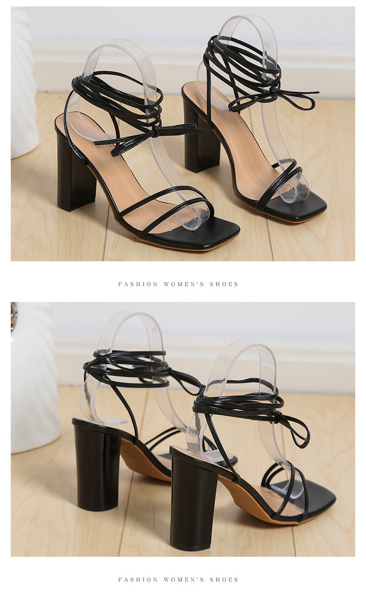 Women's Casual Solid Color Open Toe Strappy Sandals display picture 12