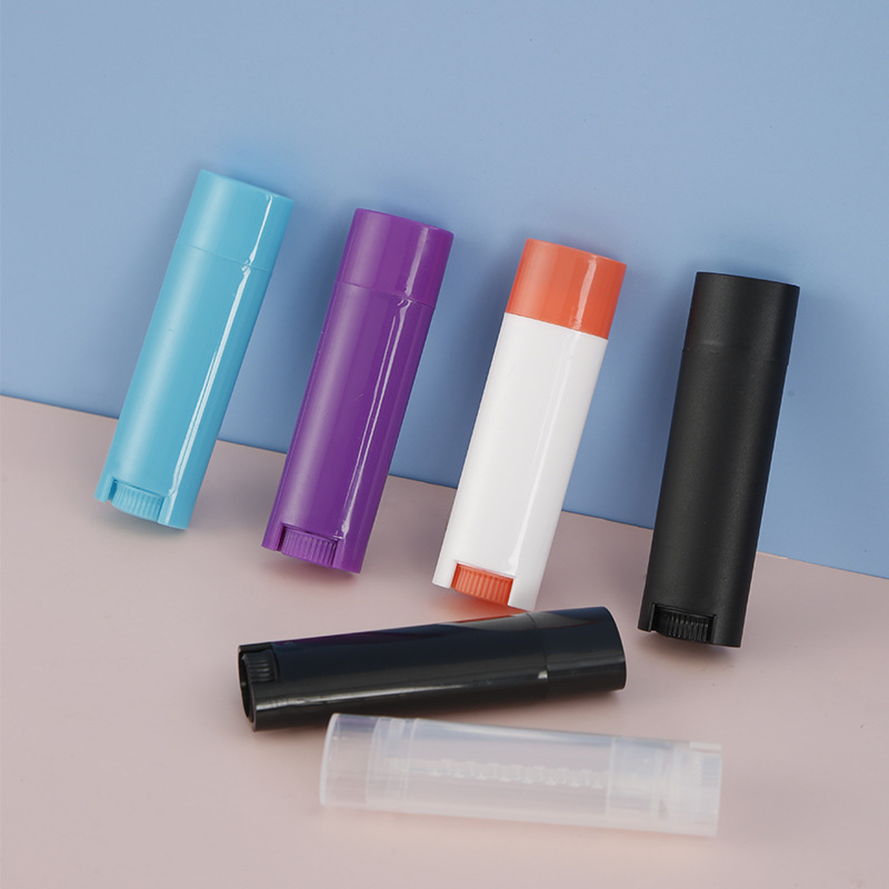 Lápiz labial casero DIY Tubo tubo vacío Shell bálsamo labial cáscara de hierba púrpura crema transparente ajenjo menta crema Paquete de embalaje material